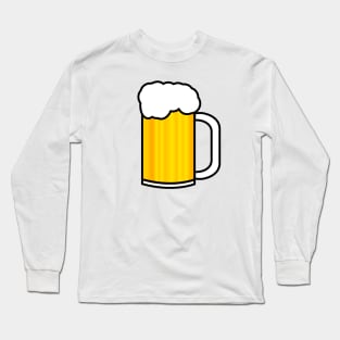 Golden Ombre Fill, White Froth, Black Stroke Long Sleeve T-Shirt